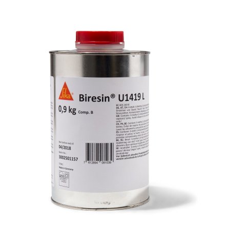Resina de PUR para colada/moldes U1404 Endurecedor U1419 L (amina) 900 g en envase de PE