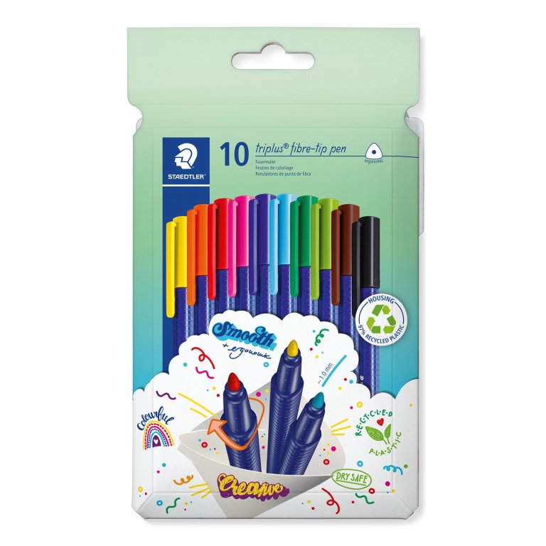 Juego de rotuladores de punta de fibra Staedtler Triplus Color