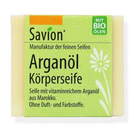 Jabón sólido para el cuerpo de Savion Aceite de argán, para piel sensible, 85 g