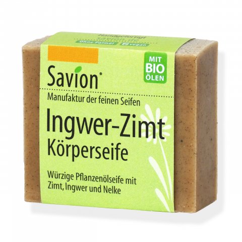 Savion solid body soap Ginger cinnamon, spicy scented, 85 g