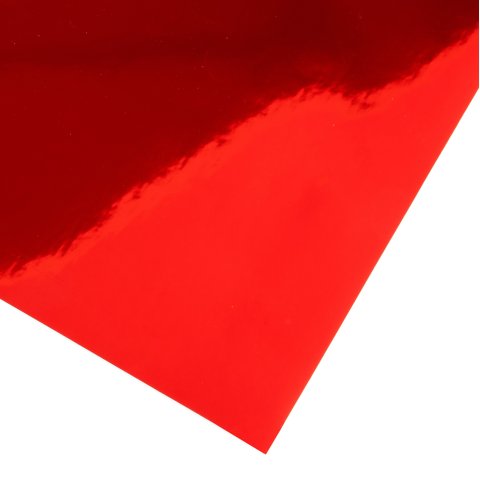 Aslan Spiegelklebefolie einseitig spiegelnd CA24, PVC/PET, rot, b = 300 mm