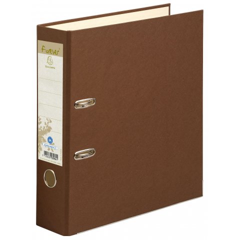 Exacompta Recycling Folder Forever for DIN A4, spine width 80 mm, chocolate
