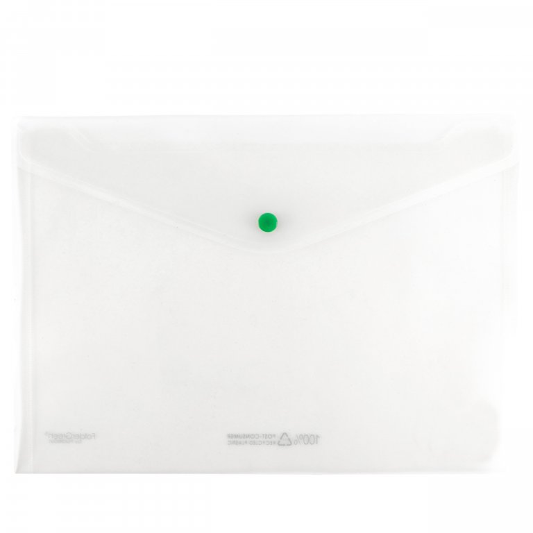 Transparent pocket recycled PP translucent Folder Green