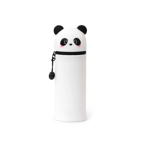 Legami Astuccio per matite e portapenne, in silicone ø 6,3 cm, h = 18,5 cm, panda