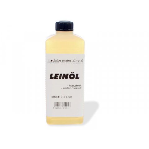 Modulor linseed oil plastic bottle 500 ml