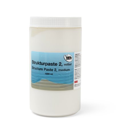Pasta de estructura para pintura acrílica Lata de plástico 1000 ml, No. 2, mediana
