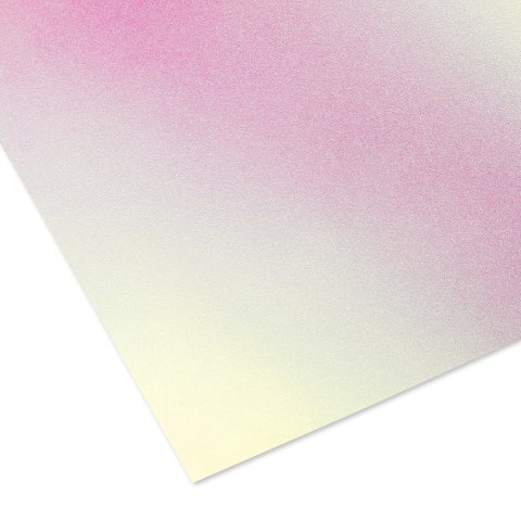 Aslan ColourShift Etched Glasdekorfolie transluz. SE77, PET, irisierend, gelb/magenta, b = 685 mm