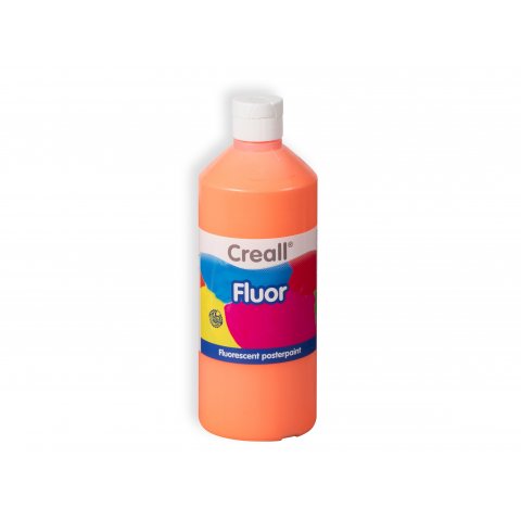 Creall scuola vernice Fluor Color Bottiglia PE, 250 ml, arancione neon (03)