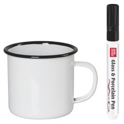 Juego de tazas, esmaltadas