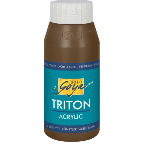 Kreul Solo Goya Acrylfarbe Triton Flasche 750 ml, Havannabraun (16)
