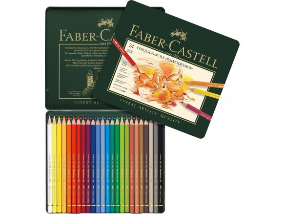 Matita colorata Faber-Castell Polychromos, set da 24