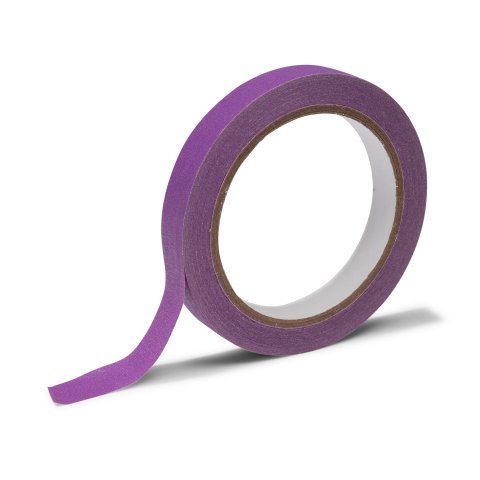 Cinta de crepé de diseño para Tape Art, 15 mm 25 m, fácil de reposicionar, color púrpura