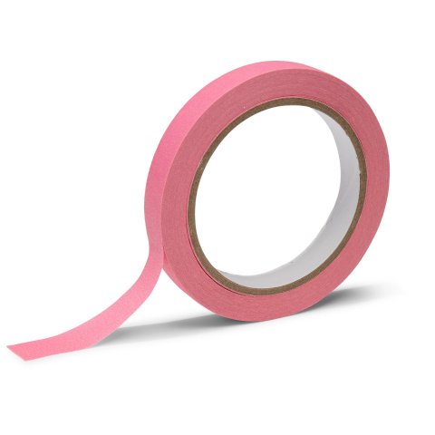 Cinta de crepé de diseño para Tape Art, 15 mm 25 m, fácil de reposicionar, rosa