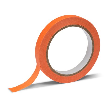 Design Kreppband für Tape Art, 15 mm 25 m, einfach repositionierbar, orange