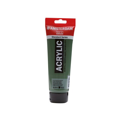 Royal Talens Vernice Acrilica Amsterdam Serie Standard Tubo di plastica, 250 ml, verde oliva scuro (622)