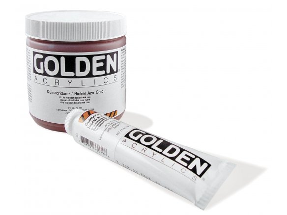 Golden Heavy Body Acrylic Paint - Set Campioni A-Z Box - 14 Colori E Medium - Set Base Per Pittura Acrilica, Officina Autoguidata