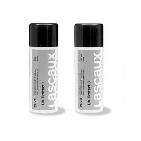 Lascaux UV Protect varnish aerosol can 400 ml, UV Protect 2, matte