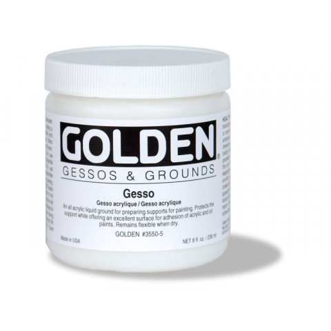 Golden Gesso Kunststoffflasche 237 ml, weiß (3550)