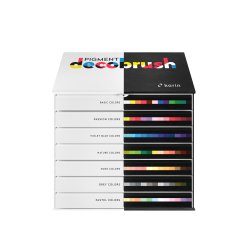 Karin Marker Pigment Decobrush, 84er-Set