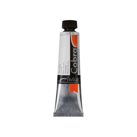 Royal Talens water-miscible oil paint Cobra 40 ml tube, zinc white (104)