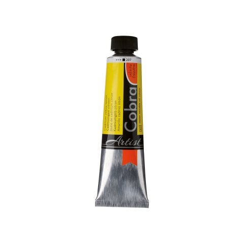 Royal Talens Pintura al óleo miscible en agua Cobra Tubo metálico 40 ml, amarillo cadmio limón (207)