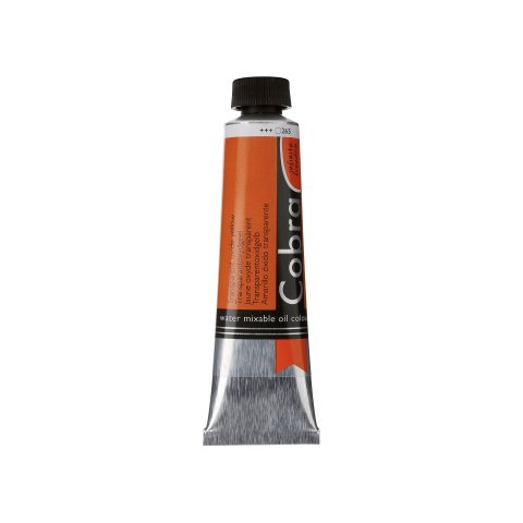 Royal Talens water-miscible oil paint Cobra 40 ml tube, transparent oxide yellow (265)