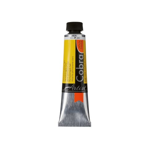Royal Talens Pintura al óleo miscible en agua Cobra Tubo metálico 40 ml, luz amarilla permanente (283)