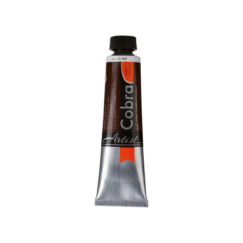 Royal Talens water-miscible oil paint Cobra 40 ml tube, burnt umber (409)
