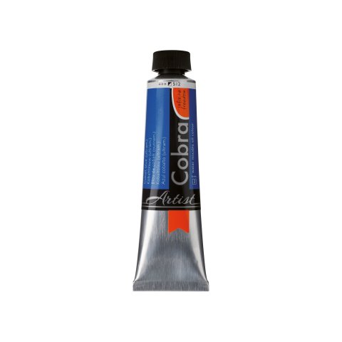 Royal Talens wasservermischbare Ölfarbe Cobra Metalltube 40 ml, Kobaltblau (ultram.) (512)