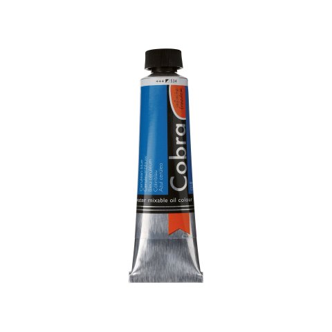 Royal Talens Vernice ad olio a miscibile acquoso Cobra Tubo metallico 40 ml, blu Cölin (534)