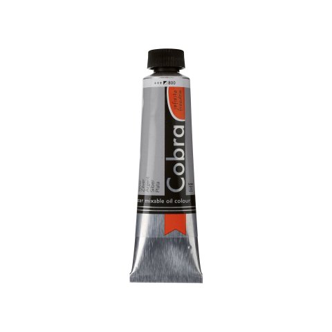 Royal Talens water-miscible oil paint Cobra 40 ml tube, silver (800)