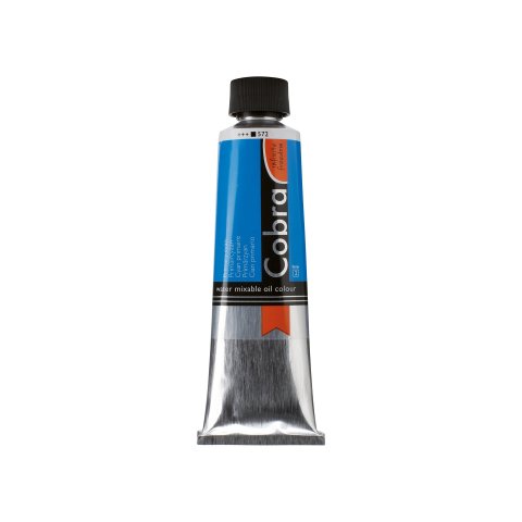 Royal Talens water-miscible oil paint Cobra 150 ml tube, primary cyan (572)