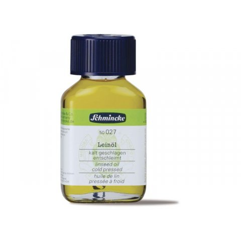 Schmincke linseed oil, cold pressed bottle, 60 ml