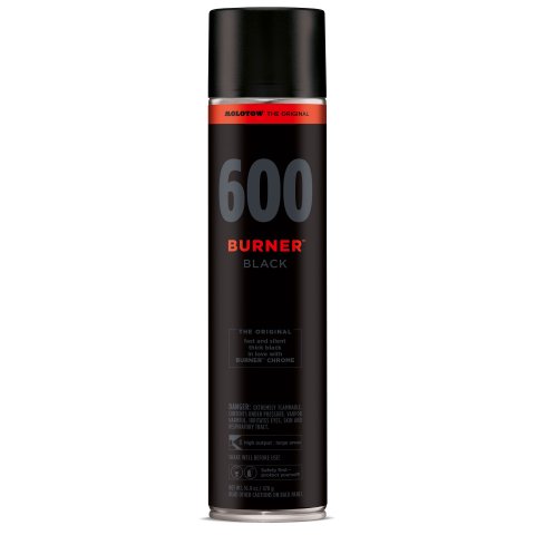 Molotow spray paint Burner 600 Can 600 ml, black