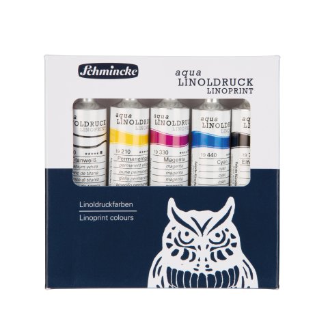 Tinta para linograbado Schmincke 5 tubos de metal de 20 ml (100/210/330/440/735)