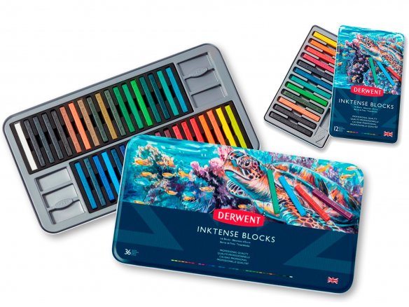 Derwent Aquarellkreide Inktense Blocks, Set