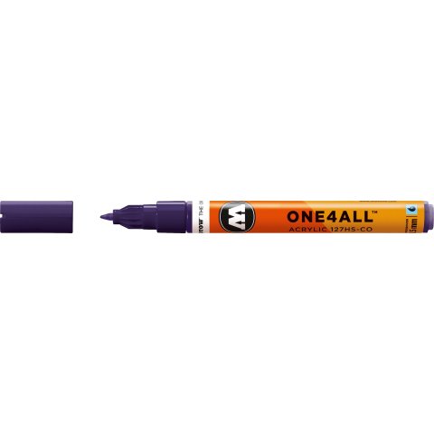 Molotow One4all 127HS-CO paint marker stroke width 1,5 mm, violet dark (043)