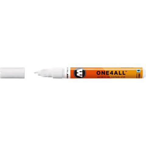 Molotow One4all 127HS-CO paint marker stroke width 1,5 mm, signal white (160)