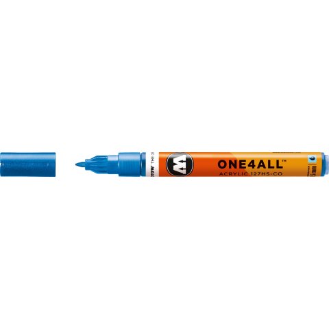 Molotow One4all 127HS-CO paint marker stroke width 1,5 mm, metallic blue (224)