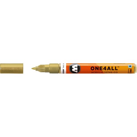 Molotow One4all 127HS-CO paint marker stroke width 1,5 mm, metallic gold (228)