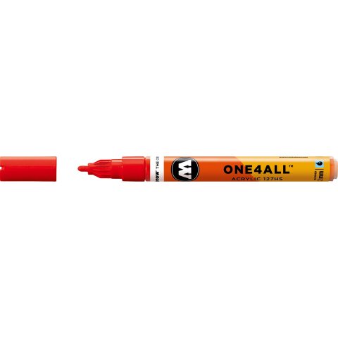 Rotulador Molotow One4all 127HS stroke width 2 mm, traffic red (013)