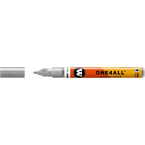 Molotow Paint Marker One4all 127HS Line width 2 mm, metallic silver (227)