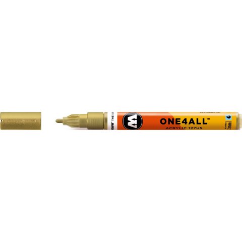 Rotulador Molotow One4all 127HS stroke width 2 mm, metallic gold (228)