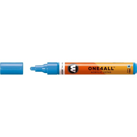 Rotulador Molotow One4all 227HS stroke width 4 mm, shock blue middle (161)