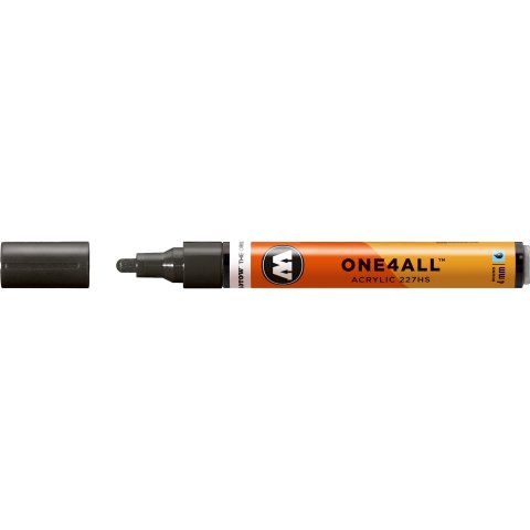 Rotulador Molotow One4all 227HS stroke width 4 mm, signal black (180)
