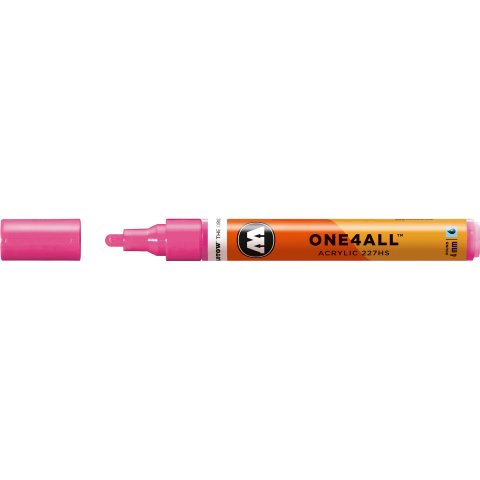 Rotulador Molotow One4all 227HS stroke width 4 mm, neon pink (200)