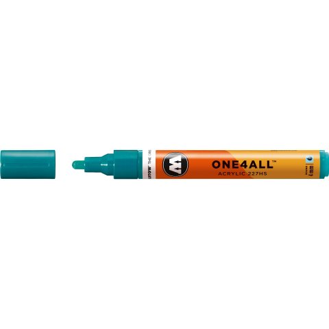 Rotulador Molotow One4all 227HS stroke width 4 mm, lagoon blue (206)