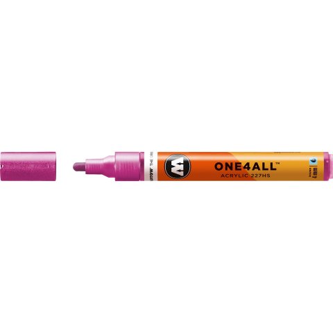 Molotow Lackmarker One4all 227HS Strichstärke 4 mm, metallic pink (225)