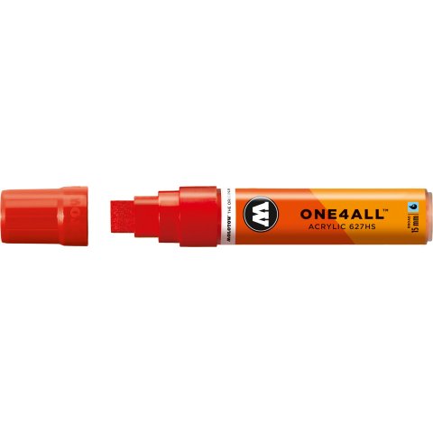 Marcatore a vernice Molotow One4all 627HS stroke width 15 mm, traffic red (013)