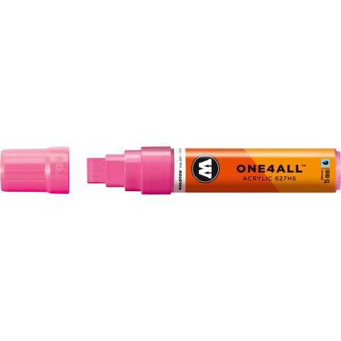 Marcatore a vernice Molotow One4all 627HS stroke width 15 mm, neon pink (200)